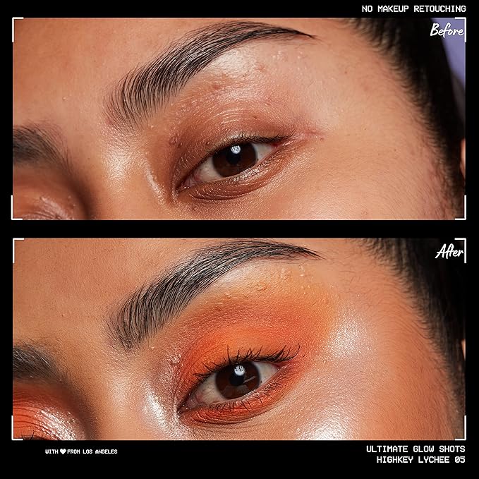 NYX PROFESSIONAL MAKEUP Ultimate Glow Shots, Liquid Eyeshadow, Long-Lasting Shimmer Eye Shadow with Vitamin C - Highkey Lychee-Velvo Beauty