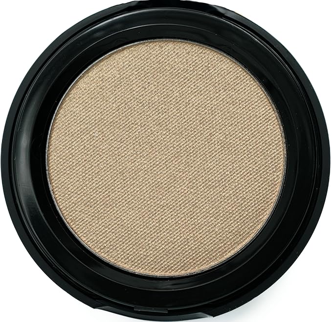 Prosecco White Wine Pale Gold Shimmering Metallic Pressed Powder Single Vegan Eyeshadow; Talc, Paraben & Cruelty Free-Velvo Beauty