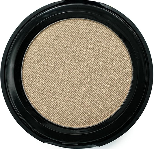 Prosecco White Wine Pale Gold Shimmering Metallic Pressed Powder Single Vegan Eyeshadow; Talc, Paraben & Cruelty Free-Velvo Beauty