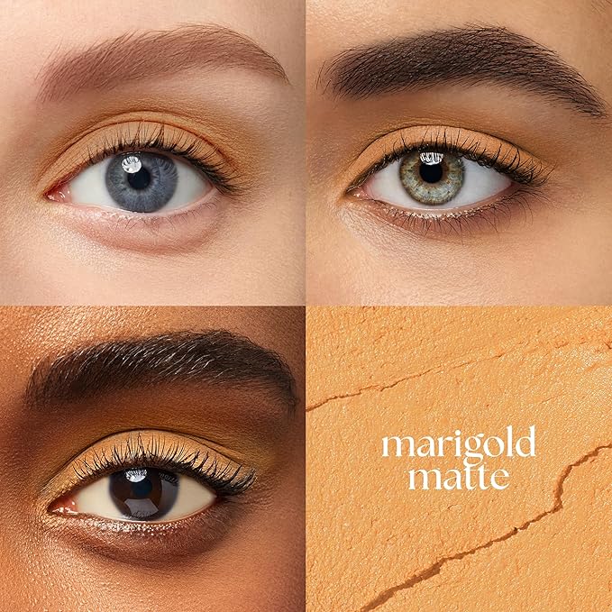 Julep Eyeshadow 101 Cream-to-Powder Waterproof Shadow Stick – Marigold Matte – Long-Lasting, Crease-Proof, Warm Golden Undertones Matte Cream Eyeshadow with Built-in Smudger-Velvo Beauty