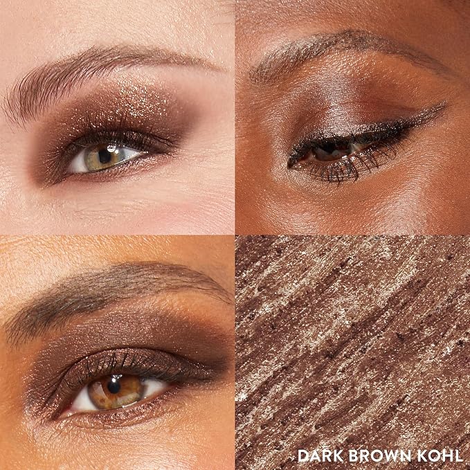 LAURA GELLER NEW YORK Kajal Longwear Kohl Eyeliner Pencil with Caffeine, Smooth & Blendable Makeup, Dark Brown-Velvo Beauty