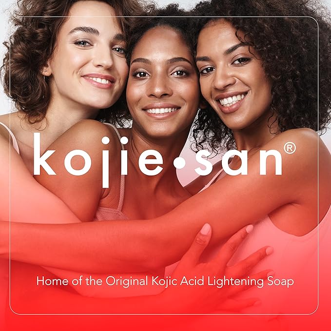 Kojie San Face & Body Shower Set - The Original Kojic Acid Soap that Reduces Visibility of Dark Spots, Hyperpigmentation, and Other types of Skin Damage – 135g x 2 Bars with Lotion, Cream and Toner-Velvo Beauty