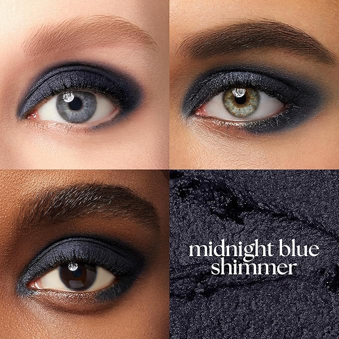 Julep Eyeshadow 101 Cream-to-Powder Waterproof Shadow Stick – Midnight Blue Shimmer – Long-Lasting, Crease-Proof, Dark Blue Shimmer Cream Eyeshadow with Built-in Smudger-Velvo Beauty