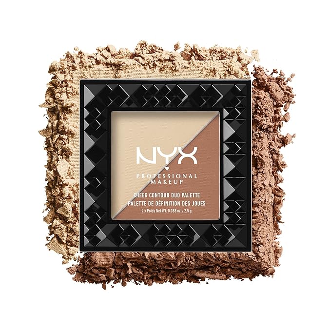 NYX PROFESSIONAL MAKEUP Cheek Contour Duo Palette, Perfect Match, 0.18 Ounce-Velvo Beauty