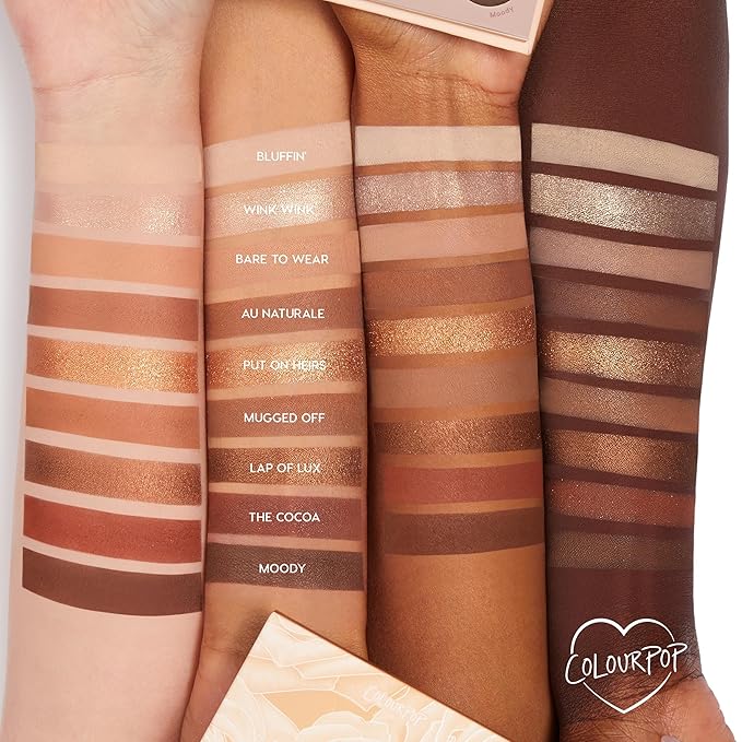 ColourPop Nude Mood Eyeshadow Palette - Brown & Copper Palette with Metallic and Matte Finishes - High-Pigment Eye Makeup with a Long-Wearing Formula (0.3 oz)-Velvo Beauty