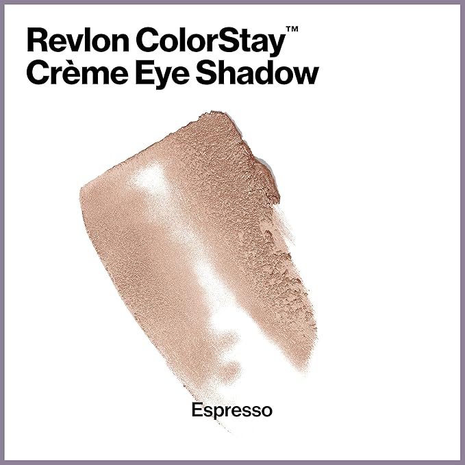 Revlon Crème Eyeshadow, ColorStay 24 Hour Eye Makeup, Highly Pigmented Cream Formula in Blendable Matte & Shimmer Finishes, 715 Espresso, 0.18 Oz-Velvo Beauty