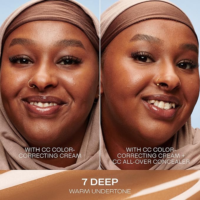 Lumene Under Eye Concealer - CC All-Over Hydrating Concealer with Medium Coverage - Multi-Tasking Under Eye Makeup Infused with Hyaluronic Acid with a Skin-Like Finish - 7 Deep (0.3 fl oz)-Velvo Beauty