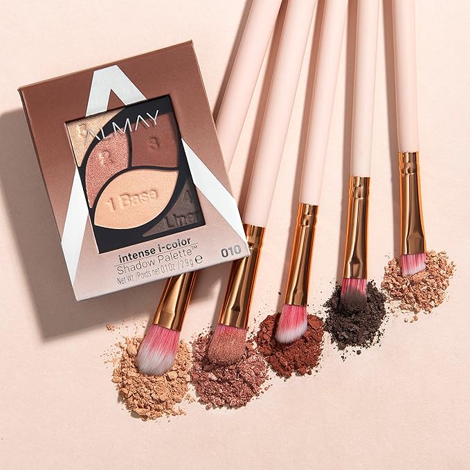 Almay Eyeshadow Palette, Longlasting Eye Makeup, Primer Enriched with Antioxidant Vitamin E, Hypoallergenic, 010 Brown Eyes, 0.1 Oz-Velvo Beauty