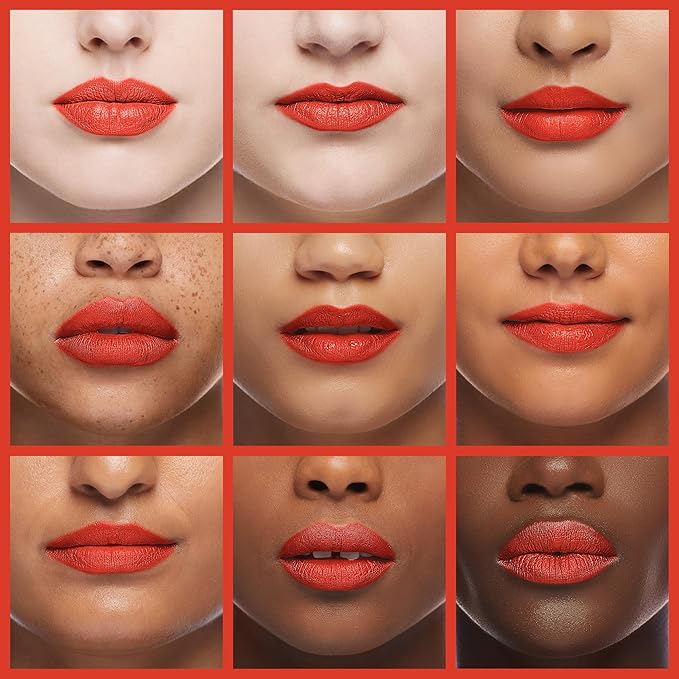 Oulac Matte Liquid Orange Lipstick for Women, Long Lasting Lipstick Waterproof Lip Stain, No Transfer, Creamy High Pigmented Formula with Rose Oil, Vegan & Cruelty-Free,Orange Red M07-Velvo Beauty