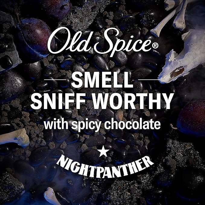 Old Spice Body Wash for Men, NightPanther, 24/7 Shower Freshness, 24 fl oz (Pack of 4)-Velvo Beauty
