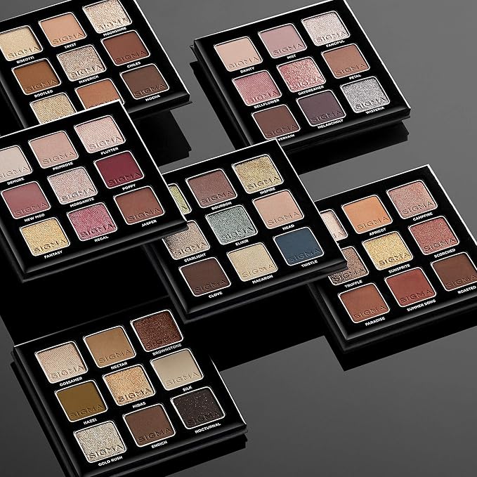 Sigma Beauty On-The-Go Eyeshadow Palette Set Includes 6 Eyeshadow Palettes-Velvo Beauty