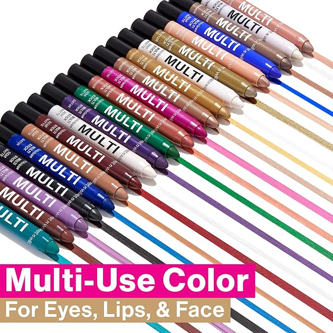 wet n wild Color Icon Cream Eyeliner Eyeshadow DMulti-Stick, Moisturizing, Nourishing Velvety Cream-to-Powder Buildable & Blendable Formula, Cruelty-Free & Vegan - Golden Rush Hour-Velvo Beauty