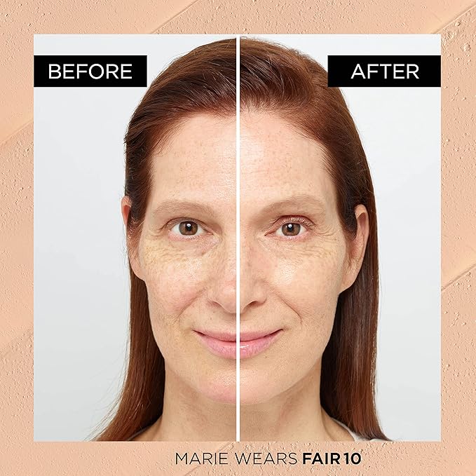 L'Oreal Paris Age Perfect 4-in-1 Tinted Face Balm Foundation with Firming Serum, Light 10, 0.61 Ounce-Velvo Beauty