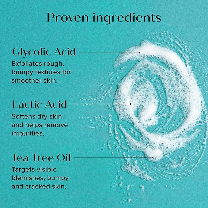 Medix 5.5 Exfoliating AHA Glycolic Acid Face & Body Scrub Cleanser + Hyaluronic Acid Moisturizing Body Cream Lotion Skin Care 2PC Set | Alpha Hydroxy Acid & Lactic Acid Foaming Body Wash & Face Wash-Velvo Beauty