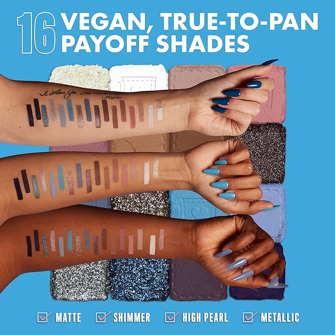 NYX PROFESSIONAL MAKEUP, Ultimate Shadow Palette, Eyeshadow Palette - Vintage Jean Baby-Velvo Beauty