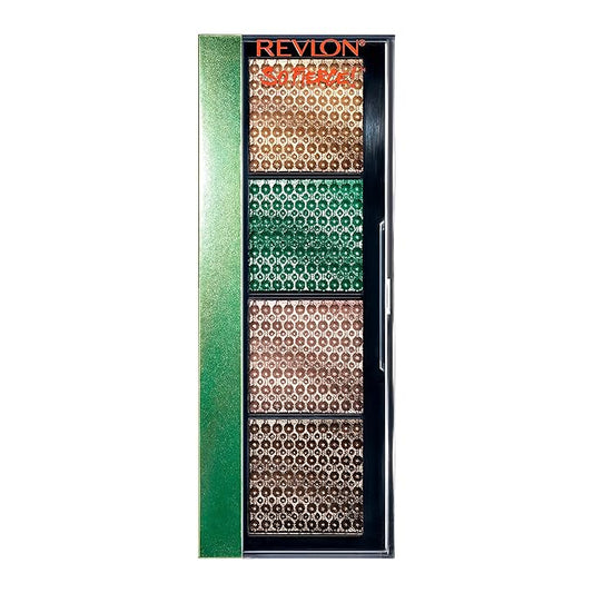 Revlon So Fierce Prismatic Eyeshadow Palette, Eye Makeup, Ultra Creamy Pigmented in Blendable Matte & Pearl Finishes, 962 Fully Loaded, 0.21 oz-Velvo Beauty