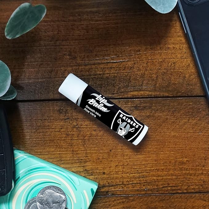 FANMATS 34683 Las Vegas Raiders Smooth Mint SPF 15 Lip Balm-Velvo Beauty
