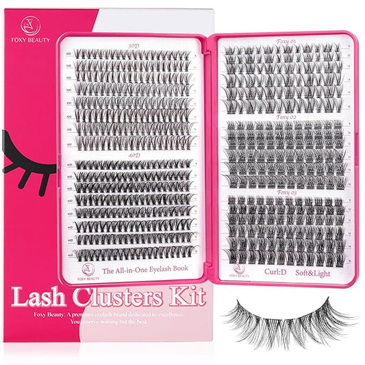 Lash Clusters Wispy - Lash Clusters,30D 40D Lash Clusters For Natural Look WideSpan 8-16MM Eyelash Clusters D Curl Lash Clusters For DIY Lashes At Home-Velvo Beauty