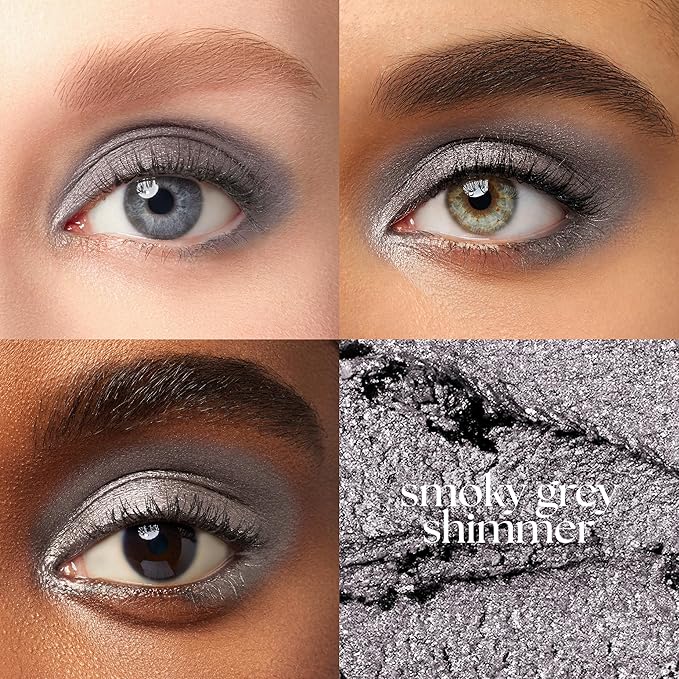Julep Eyeshadow 101 Cream-to-Powder Waterproof Shadow Stick – Smoky Grey Shimmer – Long-Lasting, Crease-Proof, Medium Grey Shimmer Cream Eyeshadow with Built-in Smudger-Velvo Beauty