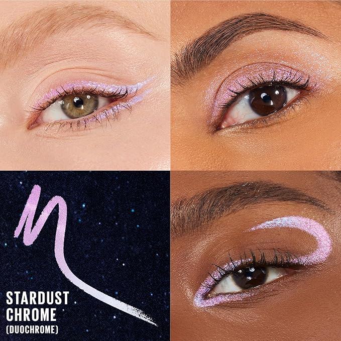 Maybelline Tattoo Studio Long-Lasting Sharpenable Eyeliner Pencil, Glide on Smooth Gel Pigments with 36 Hour Wear, Waterproof, Stardust Chrome, 1 Count-Velvo Beauty