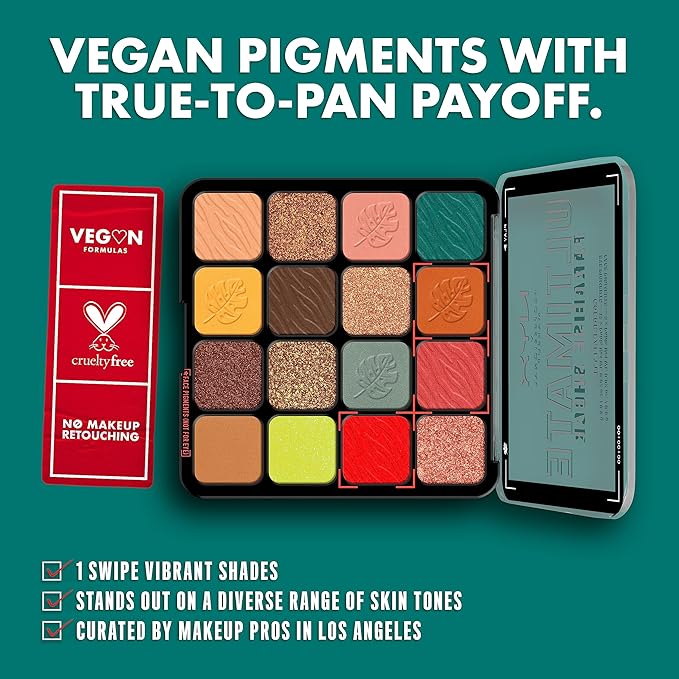 NYX PROFESSIONAL MAKEUP, Ultimate Shadow Palette, Eyeshadow Palette - Paradise Shock-Velvo Beauty