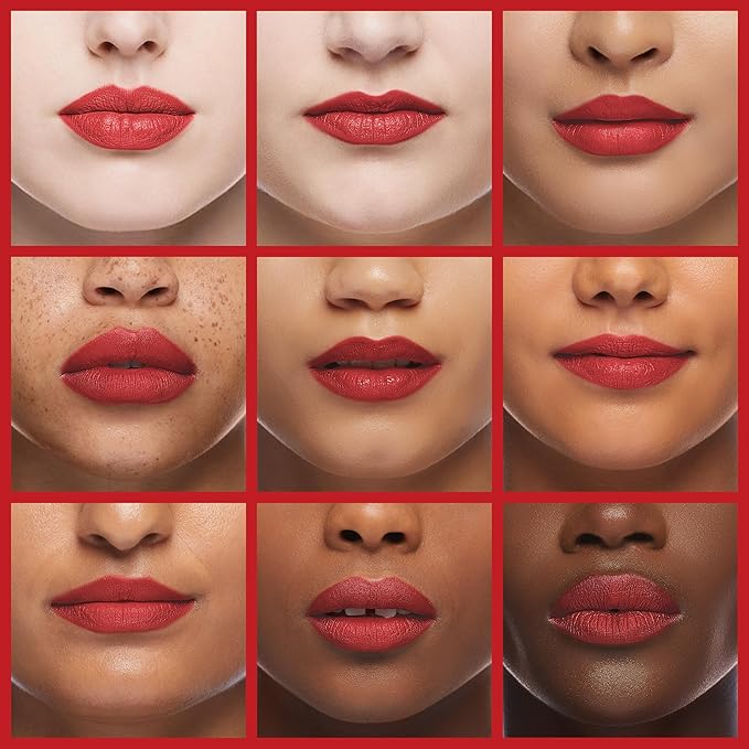 Oulac Red Matte Lipstick for Women, Classic Red Lip Stain Long Lasting Waterproof, No Transfer, Creamy High Pigmented Formula with Rose Oil, Vegan & Cruelty-Free, M02-Velvo Beauty