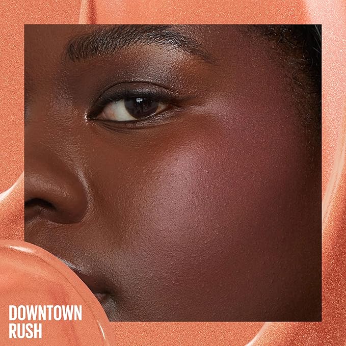 Maybelline Sunkisser Multi-Use Liquid Blush and Bronzer, Blendable, Longwear, Glowy Make Up, Downtown Rush, 1 Count-Velvo Beauty