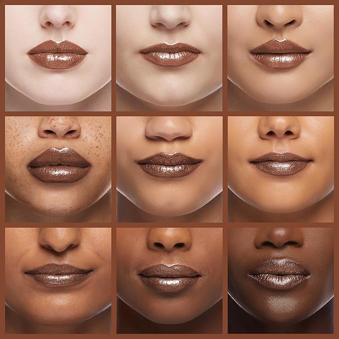 Oulac Dark Brown Lipstick for Women with Metallic 3D Shine Lightweight Hydrating Formula, High Impact Lip Color, Vegan Beauty, Full Coverage Lip Makeup, Christmas Gifts for Women, Hawaii Summer(08)-Velvo Beauty