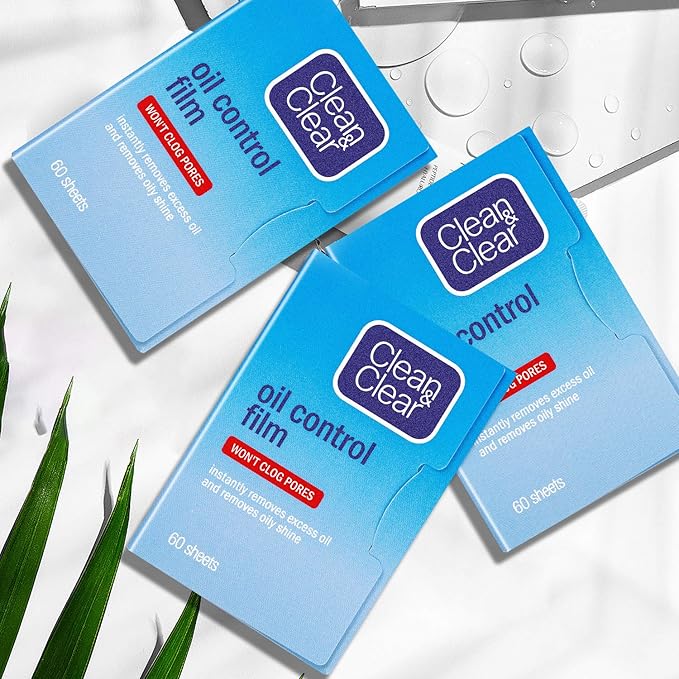Premium Oil Control Film,Same Series with Clean&Clear Oil Absorbing Sheets,180Sheets/3Pack Larger Oil Blotting Sheets for Face,Makeup Friendly High-performance Handy Face Blotting Paper for Oily Skin-Velvo Beauty