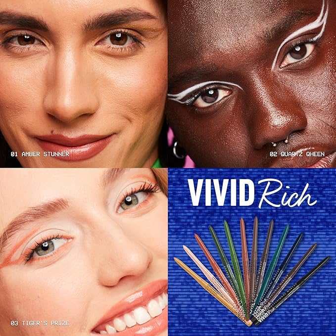 NYX PROFESSIONAL MAKEUP Mechanical Eye Pencil, Vivid Rich Mechanical, Creamy Retractable Eyeliner - Emerald Empire, Emerald Green Eyeliner-Velvo Beauty