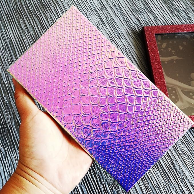 Large Empty Eyeshadow Makeup Box Magnetic Cosmetics Palette Fish Scale DIY Storage Tray Box Holder-Velvo Beauty