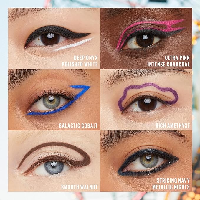 Maybelline TattooStudio Long-Lasting Sharpenable Eyeliner Pencil, Glide on Smooth Gel Pigments with 36 Hour Wear, Waterproof, Striking Navy, 1 Count-Velvo Beauty