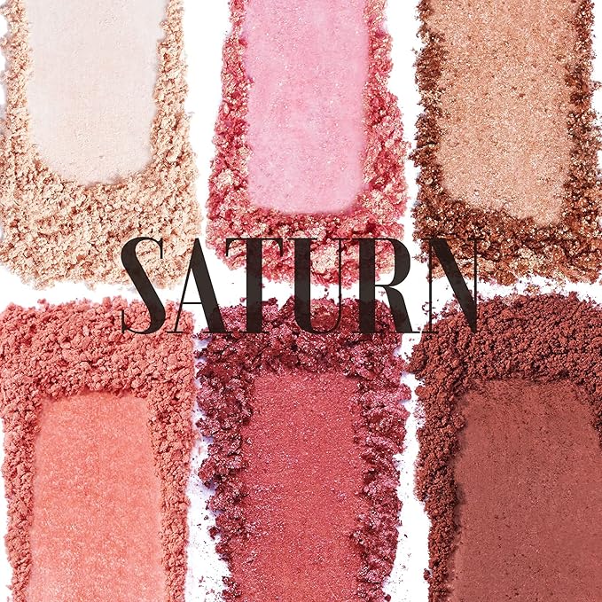 READY TO SHINE Pocket-Sized Small Eyeshadow Palette with 6 Highly Pigmented Matte, Frost, and Shimmer, Saturn Voyage Mini Travel Eyeshadow Palette-Velvo Beauty