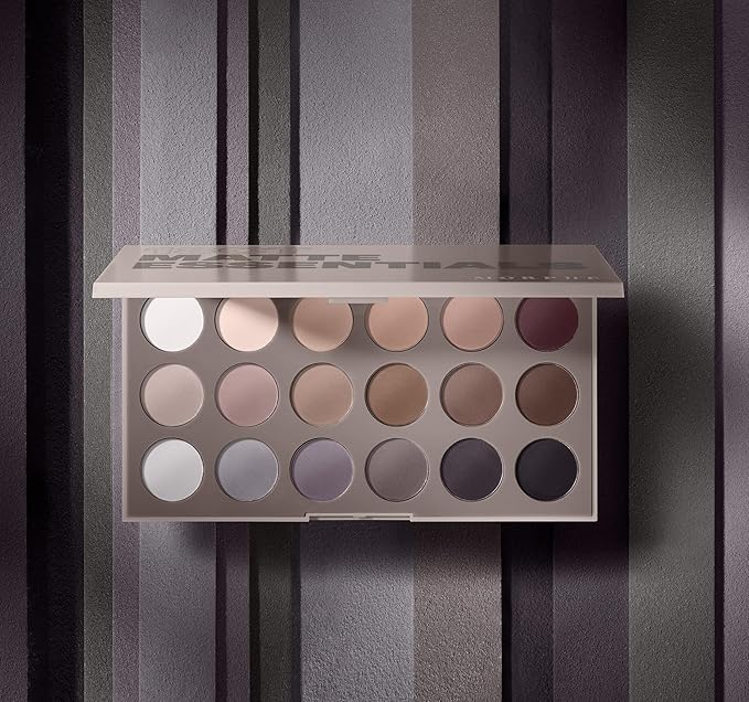 Morphe 18CT Makeup Palette - Matte Essentials Artistry Palette with Cool-Toned, All Matte Shades - Made to Build, Blend & Layer Flawlessly for Everyday, Versatile Makeup Looks (0.68 oz)-Velvo Beauty