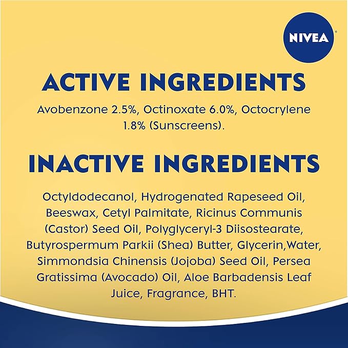 NIVEA Smoothness Lip Care SPF 15 Carded, 1 Count, Pack of 6-Velvo Beauty