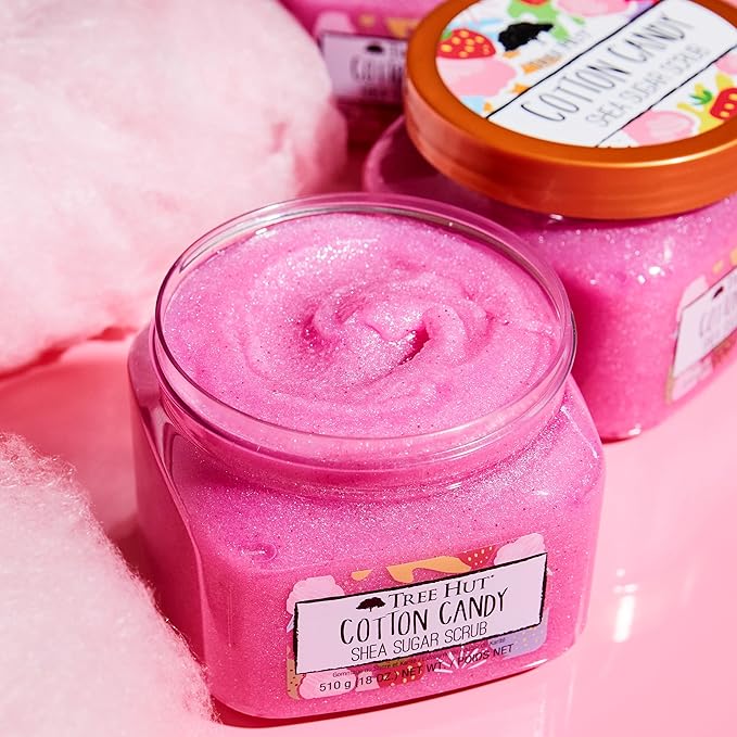 Tree Hut Cotton Candy Shea Sugar Scrub, 510 Grams-Velvo Beauty