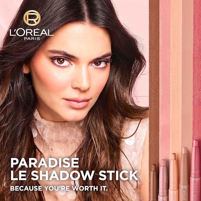 L'Oreal Paris Makeup Le Shadow Stick Eyeshadow, Blendable, Smudge-Resistant, Cream Eyeshadow, Alluring Rose, 0.05 Oz-Velvo Beauty