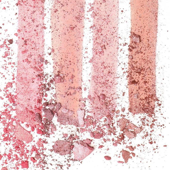 Beauty Bakerie Cotton Candy Champagne Blush Makeup Palette, Long Lasting Pigment, Matte and Metallic Highlighter Makeup, 4 Highlight Shades-Velvo Beauty