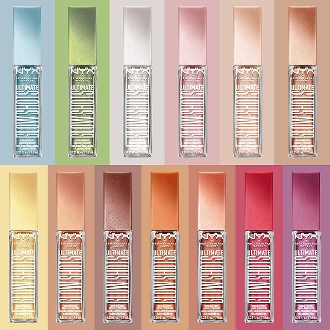 NYX PROFESSIONAL MAKEUP Ultimate Glow Shots, Liquid Eyeshadow, Long-Lasting Shimmer Eye Shadow with Vitamin C - Golden Goji-Velvo Beauty