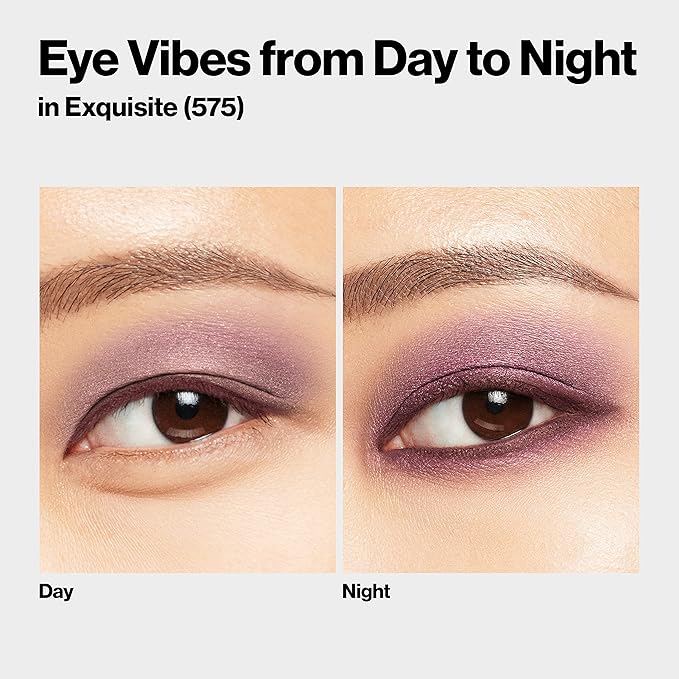 REVLON ColorStay Day to Night Eyeshadow Quad, Longwear Shadow Palette with Transitional Shades and Buttery Soft Feel, Crease & Smudge Proof, 575 Exquisite, 0.16 oz-Velvo Beauty