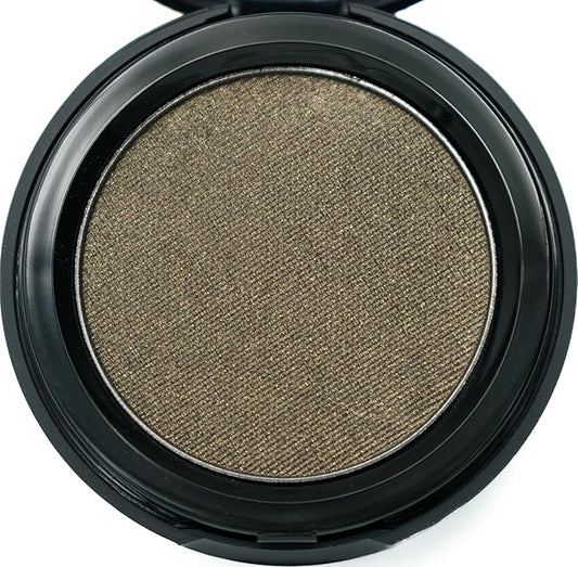 Enchanted Dark Gold Metallic Shimmering Pressed Powder Single Vegan Eyeshadow; Talc, Paraben & Cruelty Free-Velvo Beauty