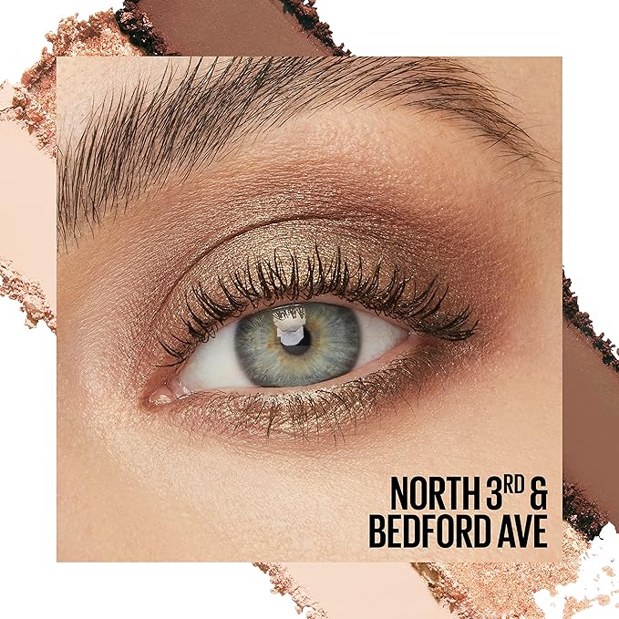 Maybelline New York Shadow Blocks Shadow Blocks Eyeshadow Palette, Stacked Eye Shadow Trio, North 3rd & Bedford Ave, 0.08 oz-Velvo Beauty