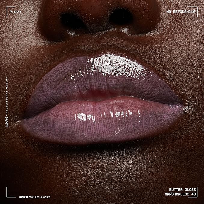 NYX PROFESSIONAL MAKEUP Butter Gloss, Non-Sticky Lip Gloss - Marshmallow (Muted Lilac)-Velvo Beauty