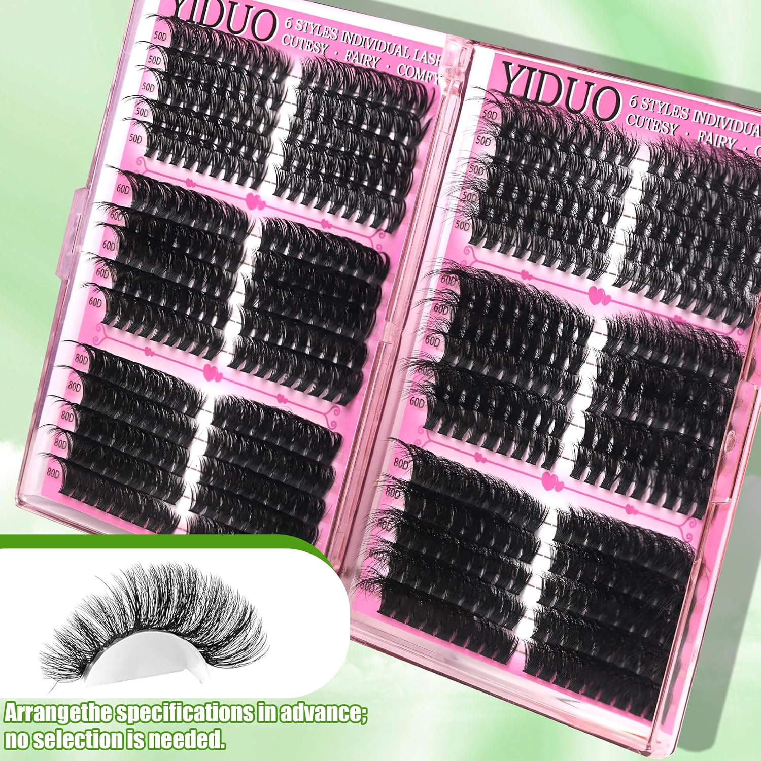 6 Box Mix Lashes Clusters Kit Gift Packs 1686Pcs with 2X Bond&Seal Volume Mega/Bottom Soft Extension False Eyelash D Curl Wispy Natural DIY Individual Fake Eyelashes for Beginners Bulk Pack-Velvo Beauty