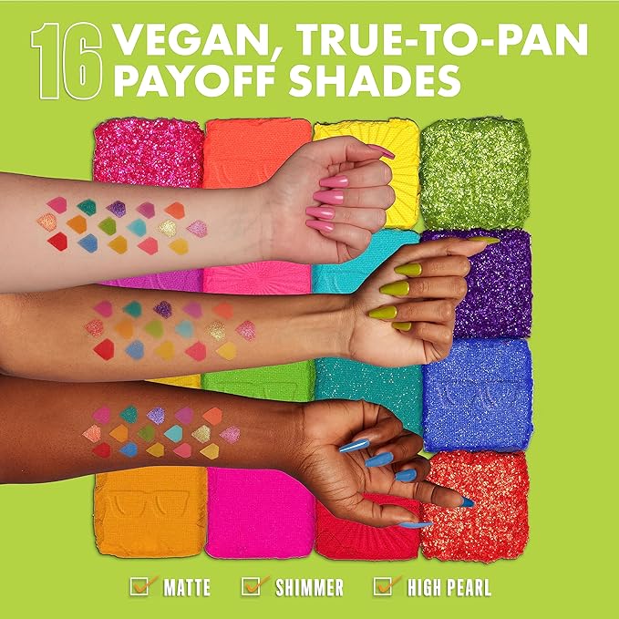 NYX PROFESSIONAL MAKEUP, Ultimate Shadow Palette, Eyeshadow Palette - I Know That's Bright-Velvo Beauty