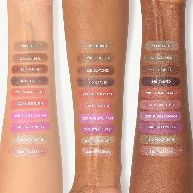 CoverGirl Trublend Skin Enhancer Highlighter Balm Stick, 320 Rose Beam, Highlighter, Vegan Formula, Easy to Use, Glides on Effortlessly, Non-Greasy, Doesn't Crease, 0.21oz-Velvo Beauty