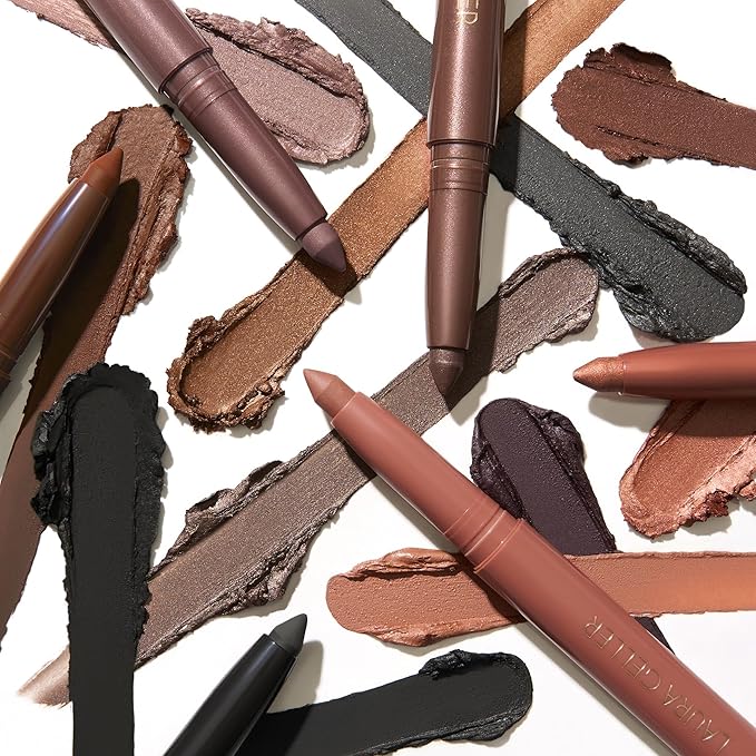 LAURA GELLER NEW YORK Kajal Longwear Kohl Eyeliner Pencil - Smoky Taupe Kohl - Caffeine and Vitamin E - Smooth & Blendable Liner - Built-In Sharpener-Velvo Beauty