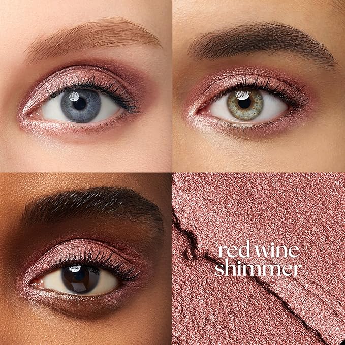 Julep Eyeshadow 101 Cream-to-Powder Waterproof Shadow Stick – Red Wine Shimmer – Long-Lasting, Crease-Proof, Warm Red Shimmer Cream Eyeshadow with Built-in Smudger-Velvo Beauty
