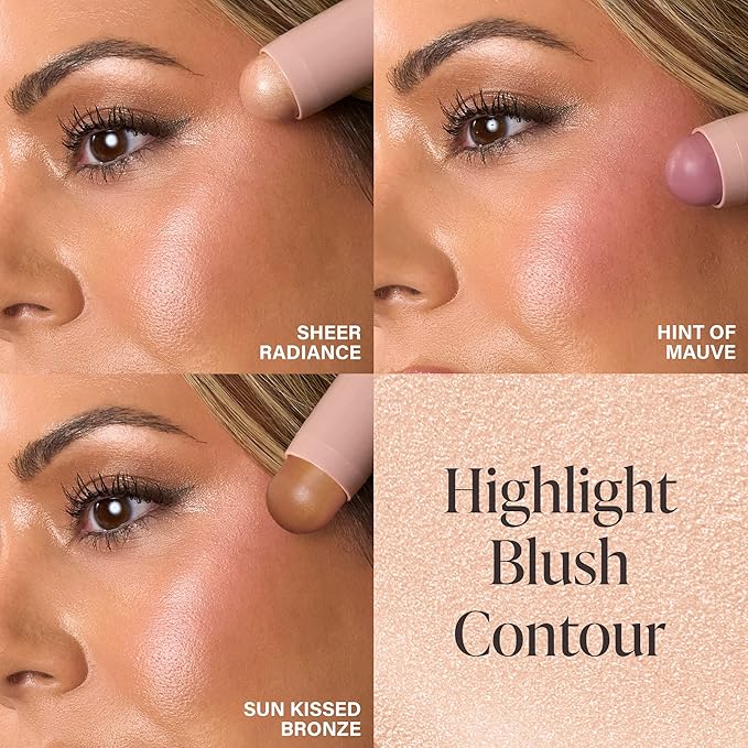 Mally Beauty Shimmer, Shape & Glow Plus Face Defining Stick, Hint Of Mauve-Velvo Beauty
