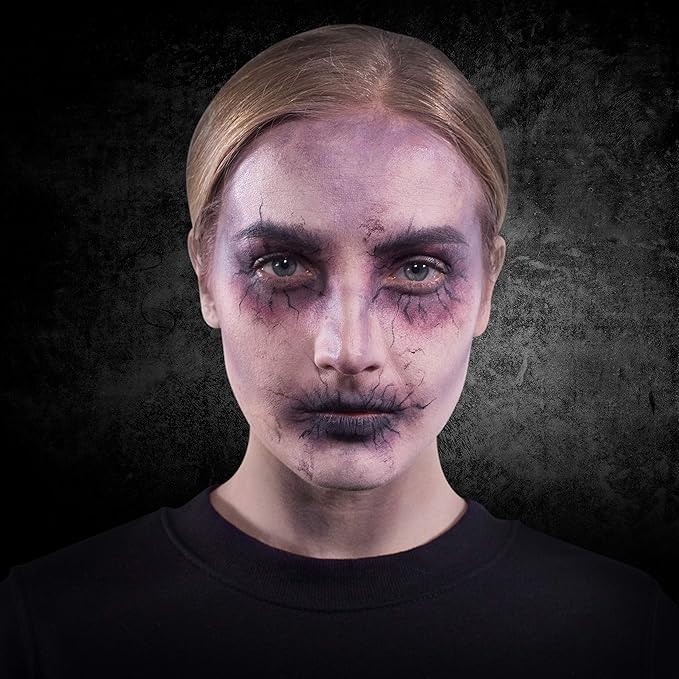 12-Color Death FX Cream Palette, Professional Quick Drying Waterproof SFX Makeup for the Stage, Film, Costumes, Cosplay, Halloween-Velvo Beauty